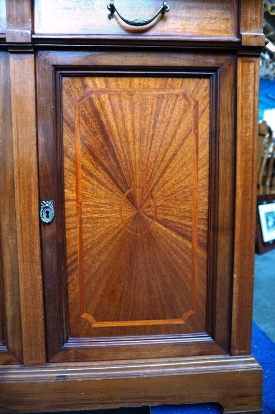 Rosel manufacturer brussel enfilade mahogany, marquetry. – Sideboard, Bronze, Marble (photo 8 of 10)