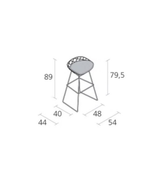 Image 1 of Sgabello alto Alias “Kobi” – Patrick Norguet – Pezzo di design italiano