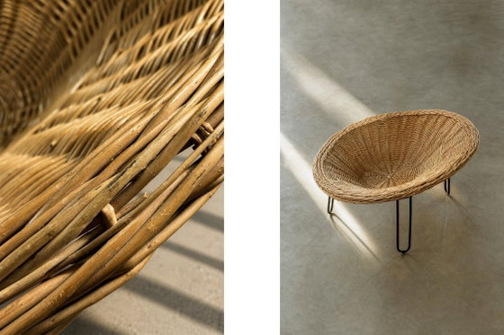 Sedia sferica vintage in rattan, stile moderno boho di metà secolo, italiana, anni '50. – Poltrone, Metal (photo 20 of 20)