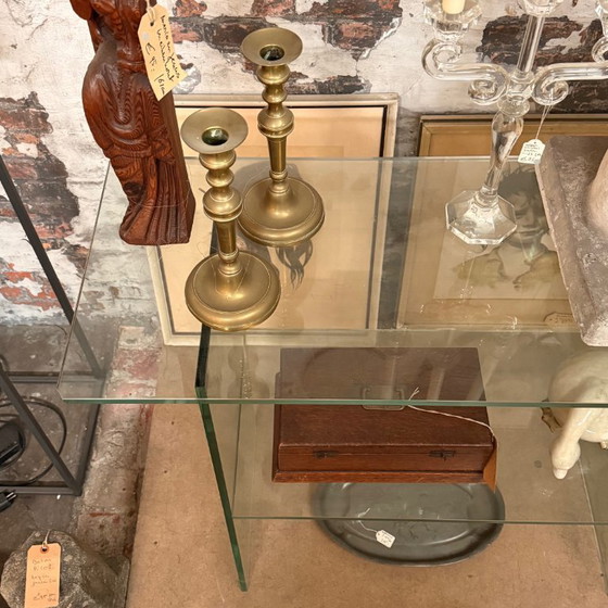 Image 1 of Vitrine à plusieurs niveaux, table d'appoint/vitrine ouverte