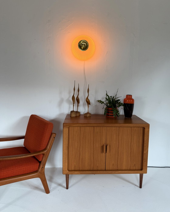 Vintage Opal Glass Wall Lamp, Glashütte Limburg ‘70 – Wall lights, Brass (photo 8 of 15)