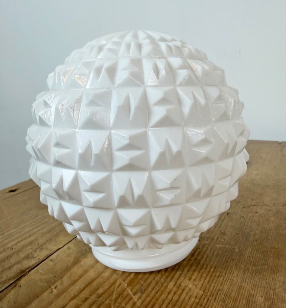 Vintage witte porseleinen plafondlamp, jaren 70 – Plafondlampen, Porcelain (photo 7 of 12)
