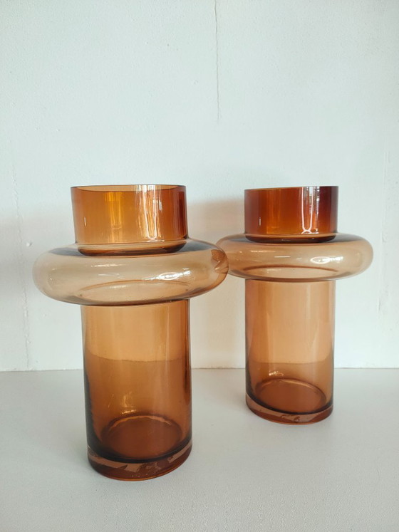 Image 1 of Danish "Nordic" design glass flower vases (Tube vase)