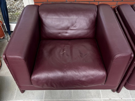 Image 1 of Poltrona Frau Set, 3 Doppelsofas & 1 Sessel