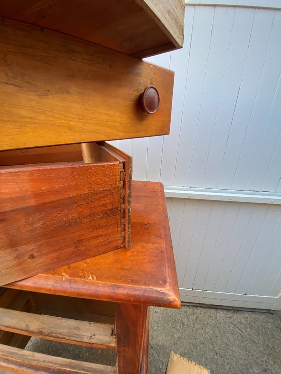 Image 1 of Cómoda de madera blanca 1950