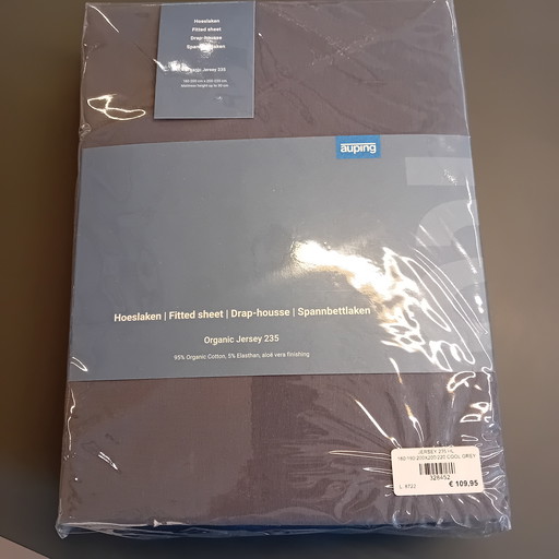 Jersey hoeslaken Cool Grey 180 x 200/210 cm 