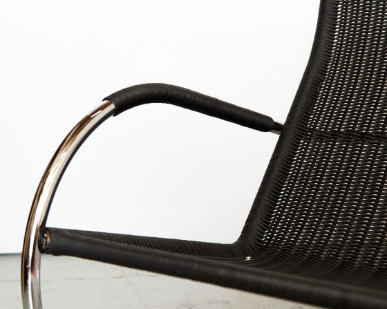 Image 1 of Sedia a sbalzo Anton Lorenz D35 e pouf C35 per Tecta