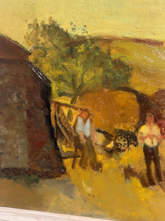 Piet Gilles - Louvain - Harvest Landscape – Paintings & Drawings (photo 5 of 6)