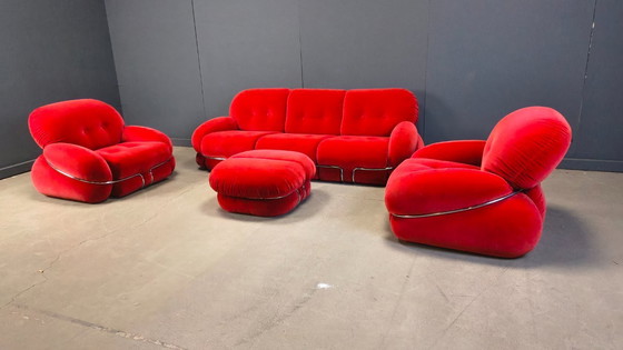 Image 1 of Ensemble de canapés « Okay » de style moderne du milieu du siècle, par Adriano Piazzesi, années 1970
