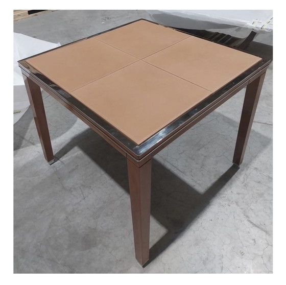 Image 1 of Tavolino con piano in pelle