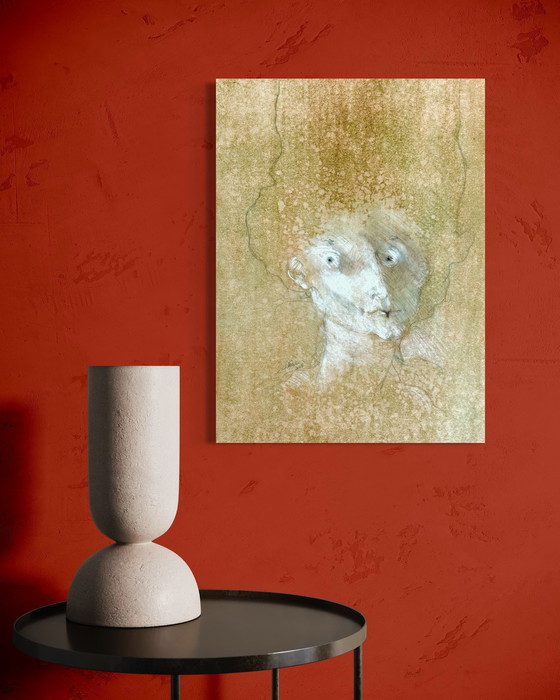 Image 1 of Robert Detheux - Der Frühling - surrealistisches Traum-Pastell