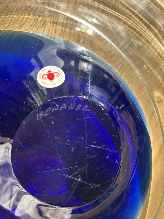 Image 1 of Schaal / glas object van ontwerper Ladislav Palecek voor Beranek