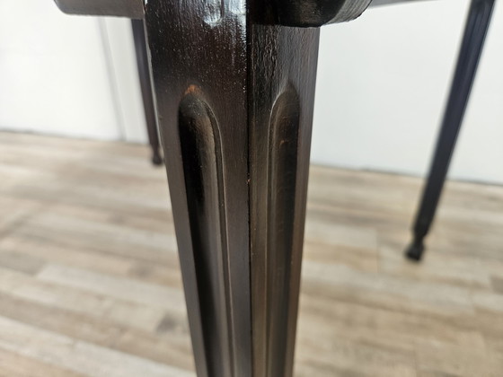 Image 1 of Table de salle à manger à rallonge en noyer des années 70