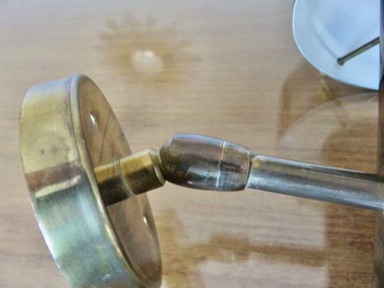 Image 1 of Dänische Wandleuchte aus massivem Messing, Jo Hammerborg, 1970