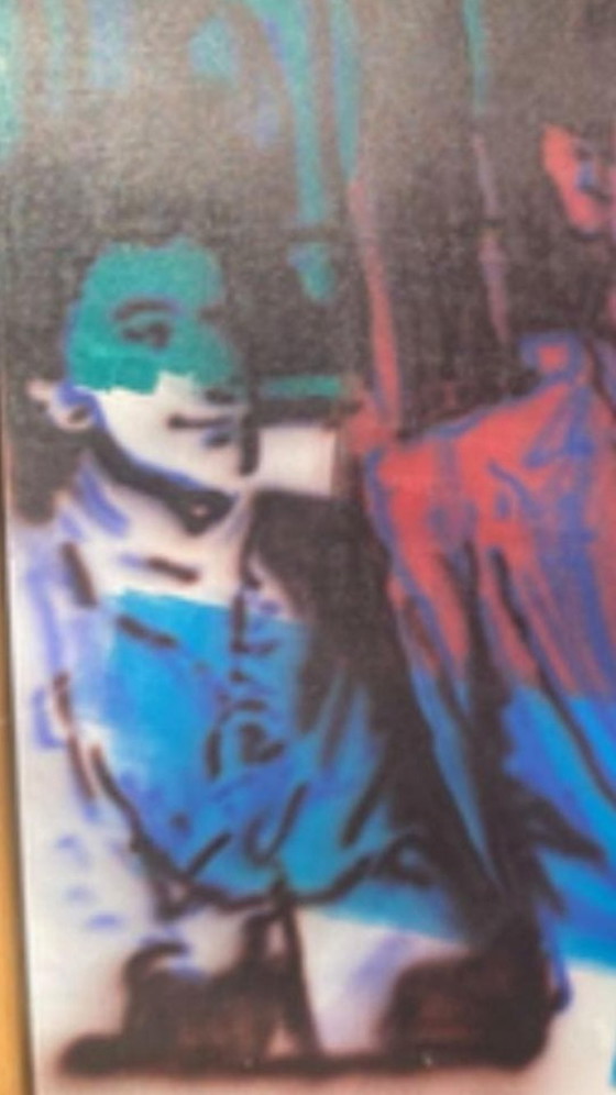 Image 1 of Herman Brood and Dick van de Meijden 120x100 cm, with certificate