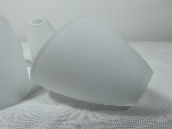 Image 1 of G4 glass lamp shades matte white horseshoe model New!