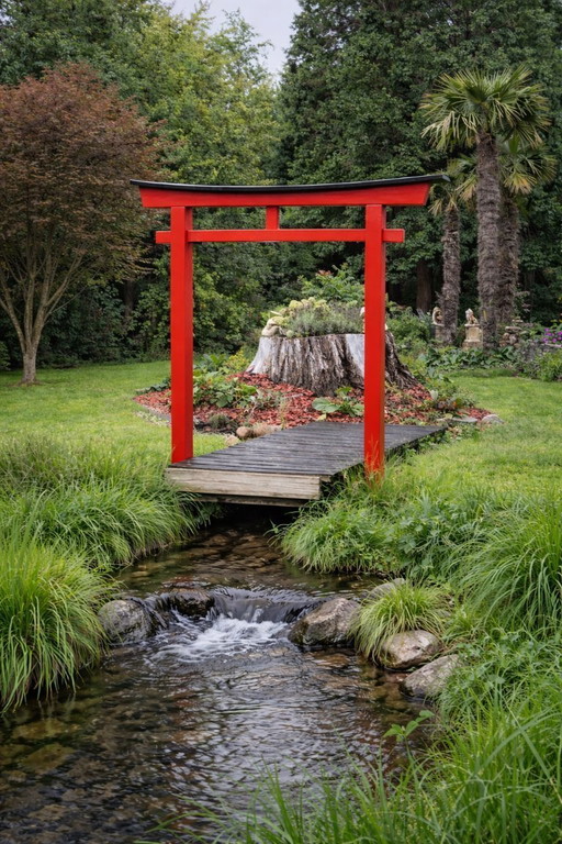 Japanese Torii Myōjin Gate 248×238 cm handmade