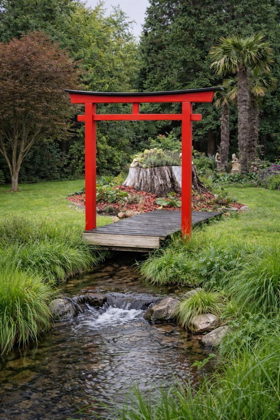 Image 1 of Japanse Torii Myōjin-poort, 248 × 238 cm, handgemaakt.