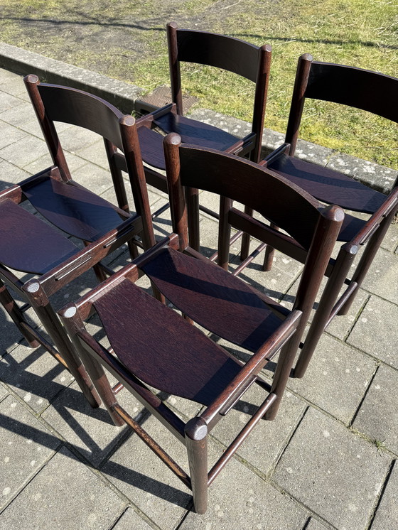 Image 1 of 4x Brutalist Bar Stools, Allmilmö '80
