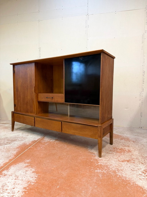 Aparador de diseño de roble macizo atribuido a Charles Ramos, vintage de los años 60