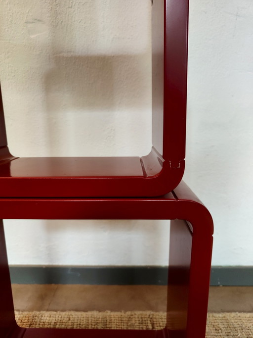 Vintage 1980s Space Age Modular Wall Cubes Mimiset Red – wandrek, Other (photo 2 of 6)