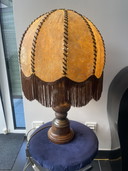Lampada in legno vintage anni '80