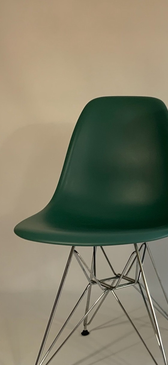 2x chaise Vitra Eames DSR – Chaises de salle à manger, Chrome, Plastique (photo 3 of 5)