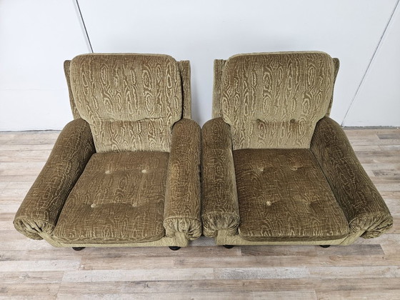 Image 1 of Een paar Italiaanse fauteuils uit de jaren 70.