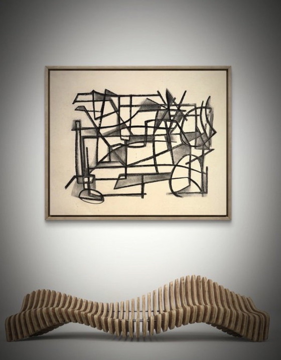 Image 1 of Silvin BRONKART - Magnificent abstract work from 1949 - museum quality