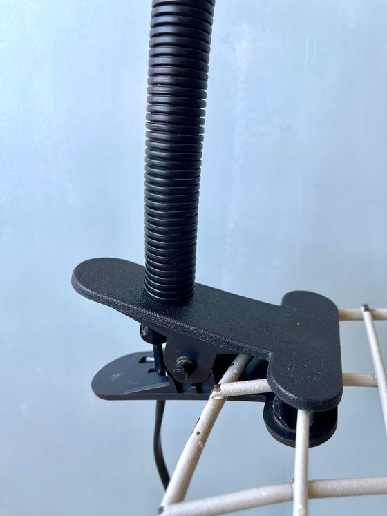 Image 1 of Vintage postmodern lamp, werkplaatslamp, werklamp, klemlamp, jaren 80/70