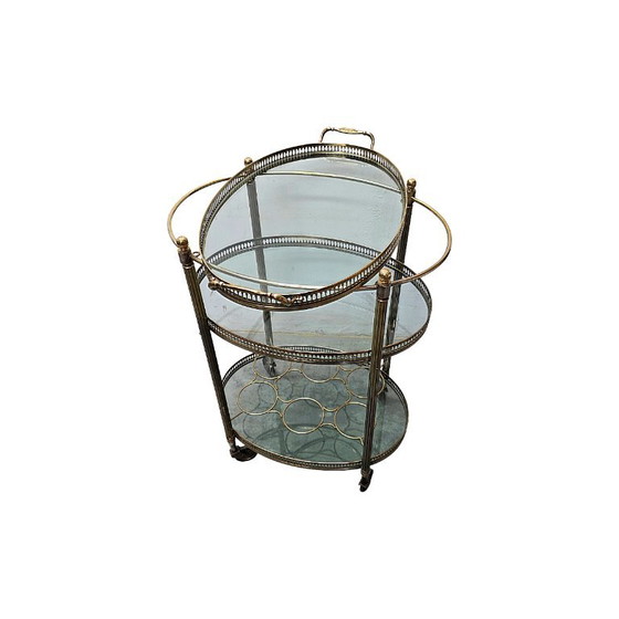 Carrello Bar Vintage Francese in Ottone, Anni '60 – Carrelli bar (photo 3 of 5)