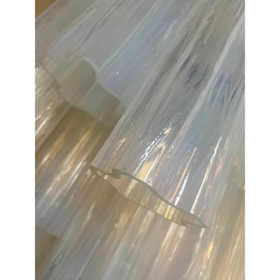 Image 1 of Lampadario da soffitto Tronchi in vetro stile Murano opale