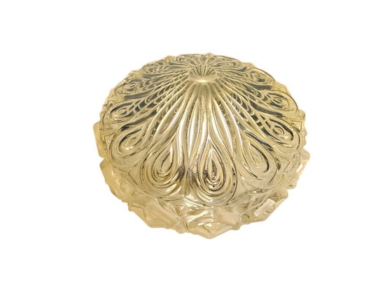 Image 1 of Mid Century - 'Diamond Cut' - flush mount - plafonniere - 70's 