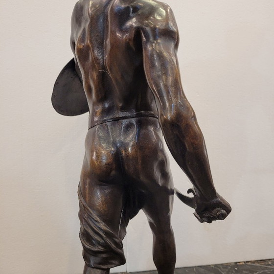 Image 1 of Sculpture “Gallic Warrior”, bronze, signed E. Picault, 19th century – France