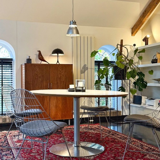 Image 1 of Zeiss Ikon Pendelleuchten Bauhaus 1930er Jahre neu gestaltet Satz von 3