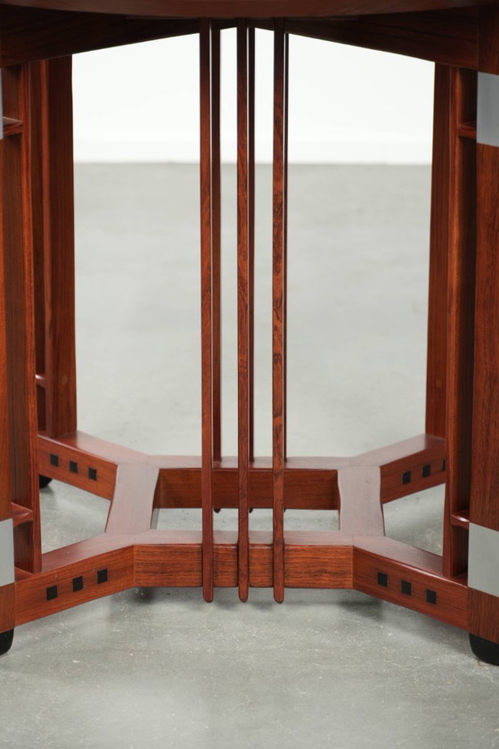 Image 1 of Ronde Schuitema design Art Deco bijzet/ salontafel uit de Decoforma serie