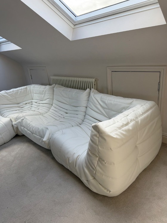 Ligne Roset Togo Stamskin Blanc, Canapés 3 places, Autre (photo 3 sur 9)
