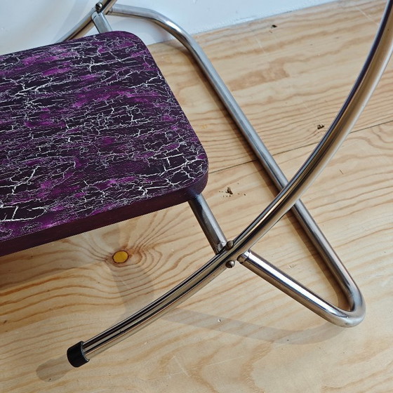 Image 1 of Vintage bijzettafel paars