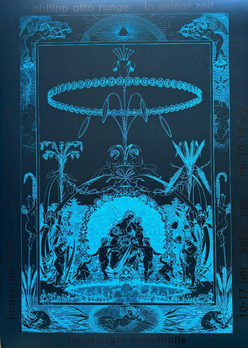 Almir Mavignier (1925–2018), Philipp Otto Runge, Tageszeiten: Tag, Kunsthalle Hamburg, 1977, Tentoonstellingsposter
