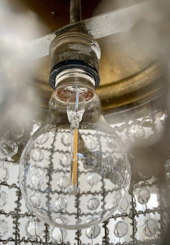 Image 1 of Klassische französische Kronleuchter-Pendelleuchte im Stil Louis XVI.