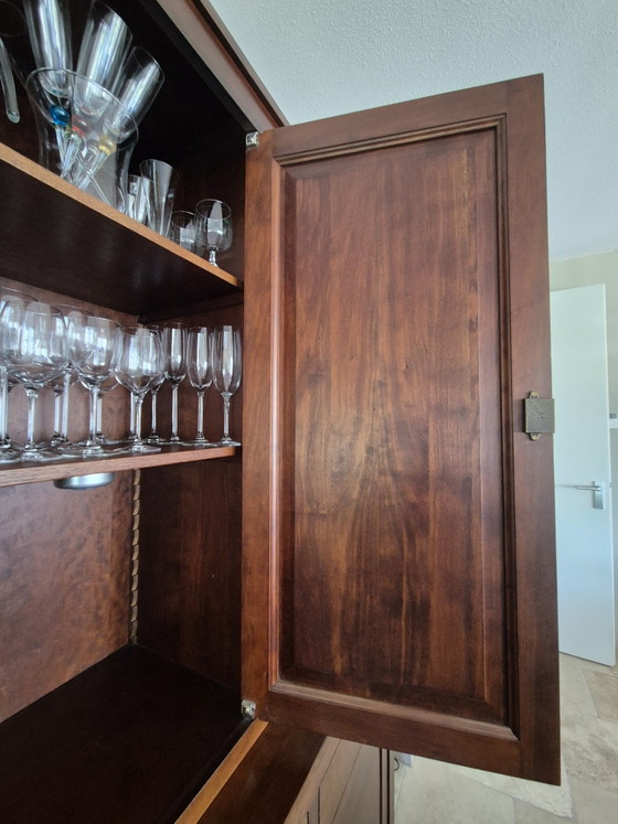 Image 1 of Beautiful Cherry Wood Wall Unit