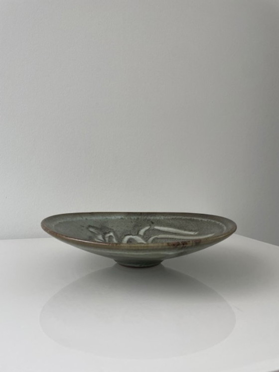 Image 1 of Vintage Taizé ceramic design bowl on a base
