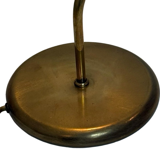 Image 1 of Steinhauer - Messing/goudkleurig en rookglas - Vintage bureaulamp in postmoderne stijl