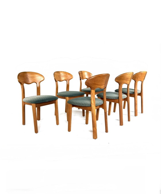 Image 1 of 6x vintage eetkamerstoel, Juul Kristensen ‘80