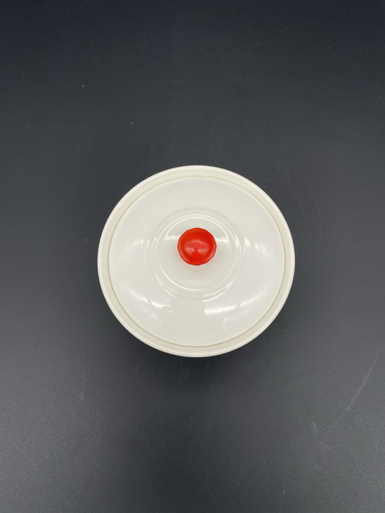 Villeroy & Boch Dresden – Scatola antica con coperchio e pomello rosso, circa 1900 – Accessori da tavola (photo 7 of 7)