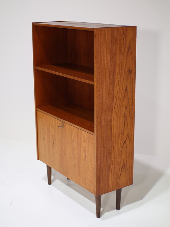 Image 1 of Libreria vintage danese in teak con ribalta