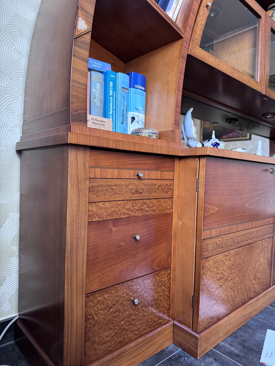 Image 1 of Esclusiva parete attrezzata di design Carpanelli – vero legno, madreperla, illuminazione