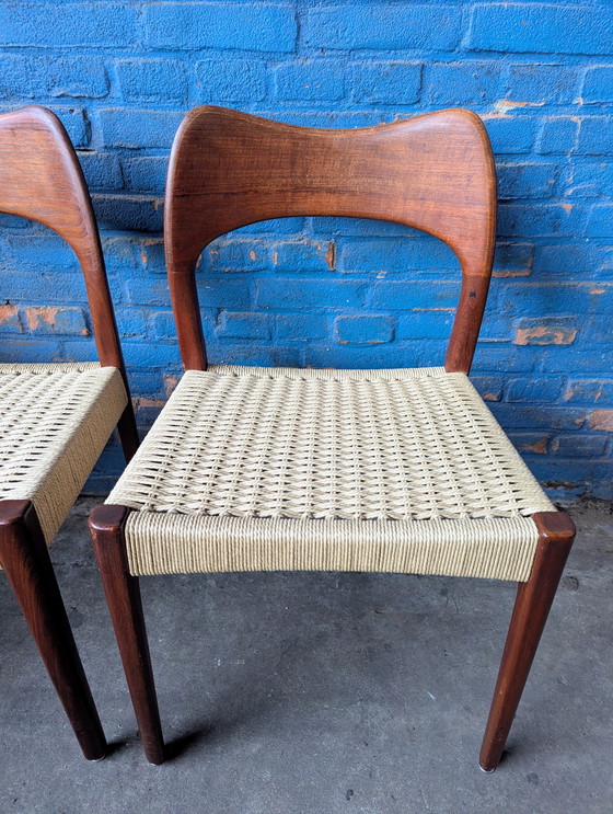 Image 1 of Silla 4x de mediados de siglo - Arne Hovmand Olsen para Mogens Kold