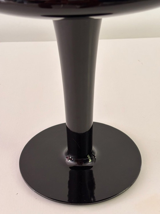 Image 1 of Marc Newson Sci-Fi vaas voor Cor Unum, 1993, zwart geglazuurd keramiek, gesigneerd, zeldzaam