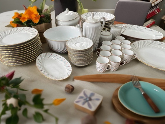 Image 1 of Richard Ginori - Table service for 12 people (68) - Quelque fleur - Porcelain